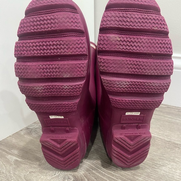 Maroon/purple Hunter rain boots girls - Picture 5 of 6